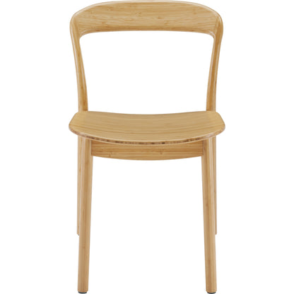 Hanna Dining Chair (Set of 2) by Greenington. Made from solid moso bamboo in a modern style.