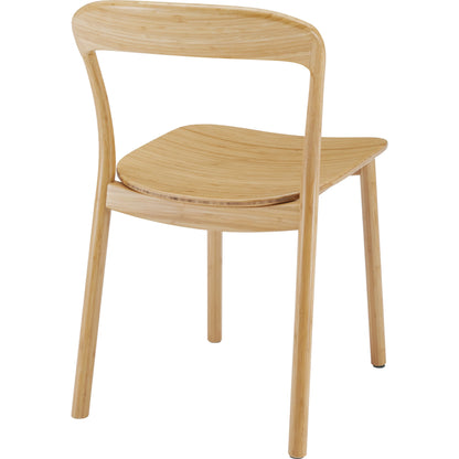 Hanna Dining Chair (Set of 2) by Greenington. Made from solid moso bamboo in a modern style.