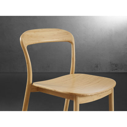 Hanna Dining Chair (Set of 2) by Greenington. Made from solid moso bamboo in a modern style.