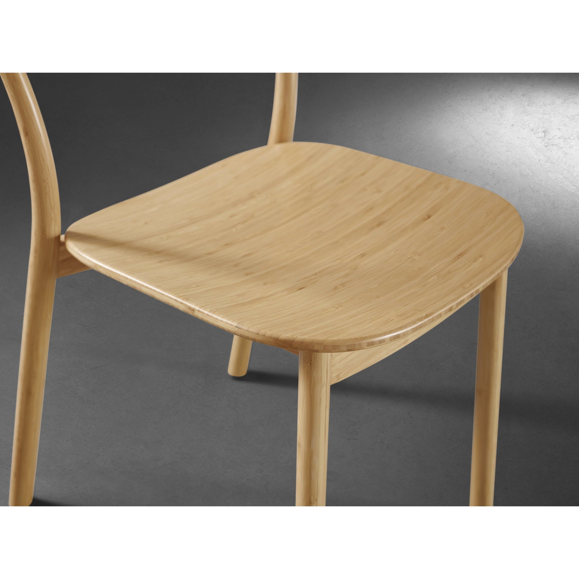 Hanna Dining Chair (Set of 2) by Greenington. Made from solid moso bamboo in a modern style.