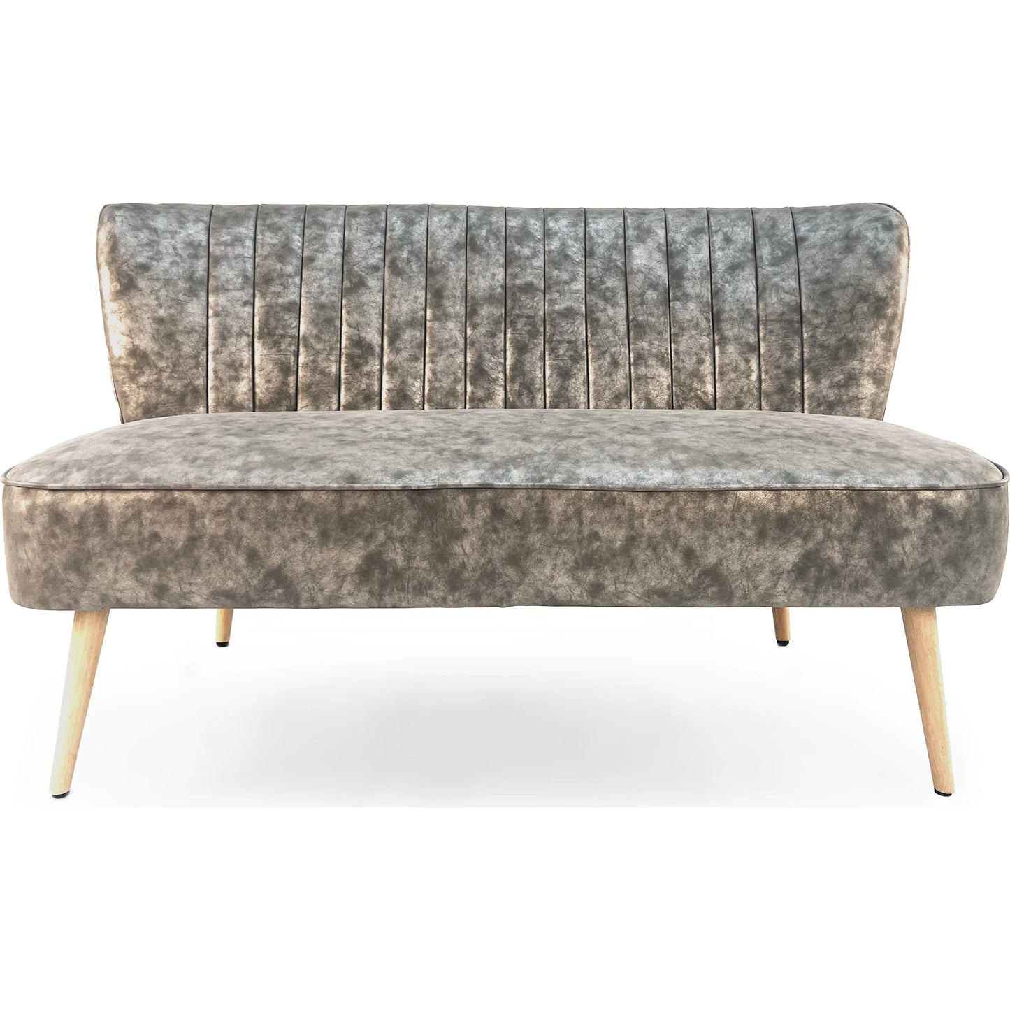 000 SI-2448916 | Additional Silo | Modern Bench by Zentique in distressed grey pu. Made from pu leather in a modern style.