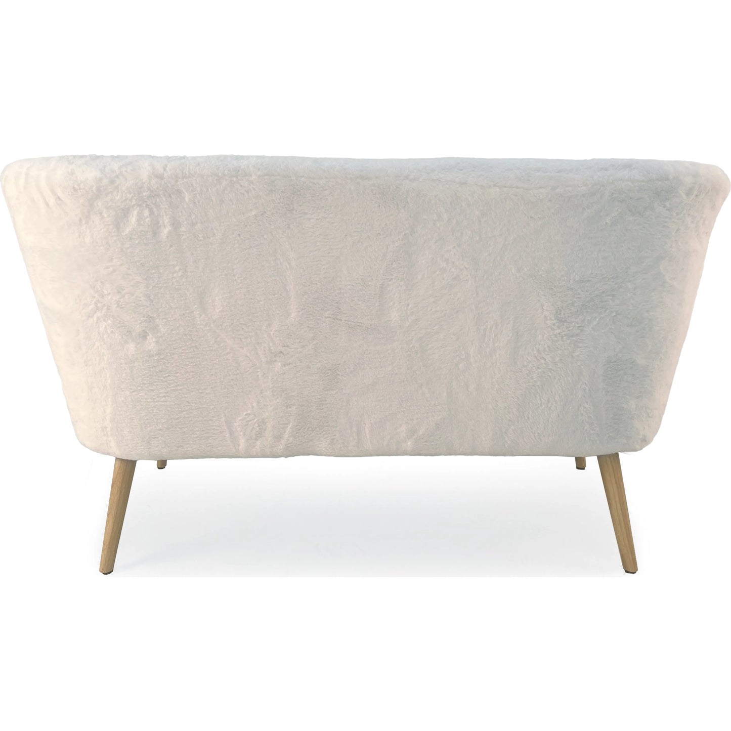 004 SI-2448986 | Additional Silo | White Faux Fur Bench by Zentique in white faux fur. Made from faux fur in a transitional style.