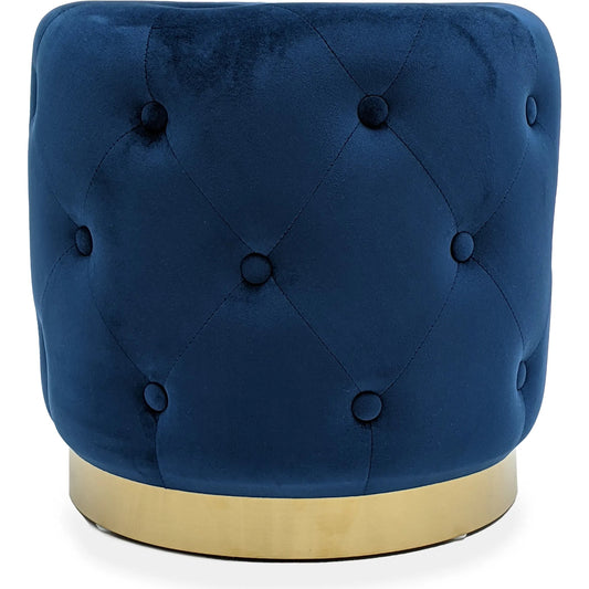 Blue Velvet Stool by Zentique in blue velvet. Made from velvet in a unique style.