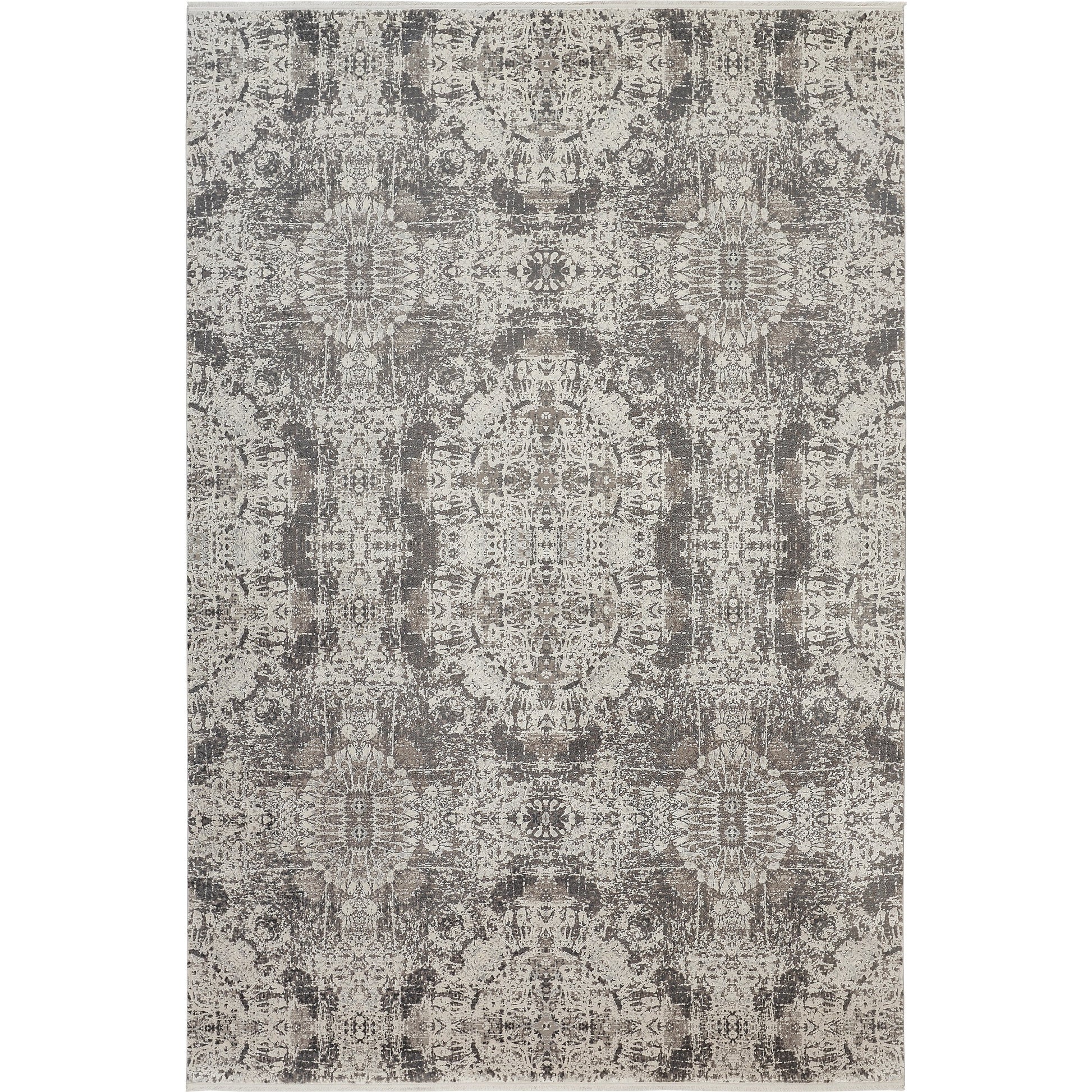 Cadiz Rug - 3989F by Feizy in gray, ivory, taupe. Made from viscose, acrylic in a unique style.