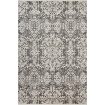 Cadiz Rug - 3989F by Feizy in gray, ivory, taupe. Made from viscose, acrylic in a unique style.