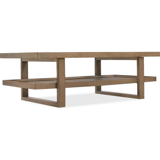 Sonnet Rectangle Cocktail Table by Hooker Furniture in medium wood and wren. Made from unique in a unique style.