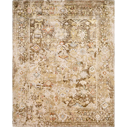 Ghordes GHR-2301 Rug by Surya in olive, sandstone, ivory, rust, slate blue. Made from viscose in a unique style.