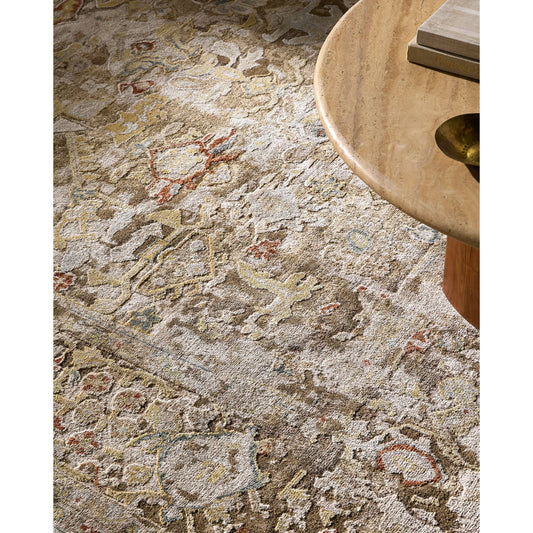 Ghordes GHR-2301 Rug by Surya in olive, sandstone, ivory, rust, slate blue. Made from viscose in a unique style.