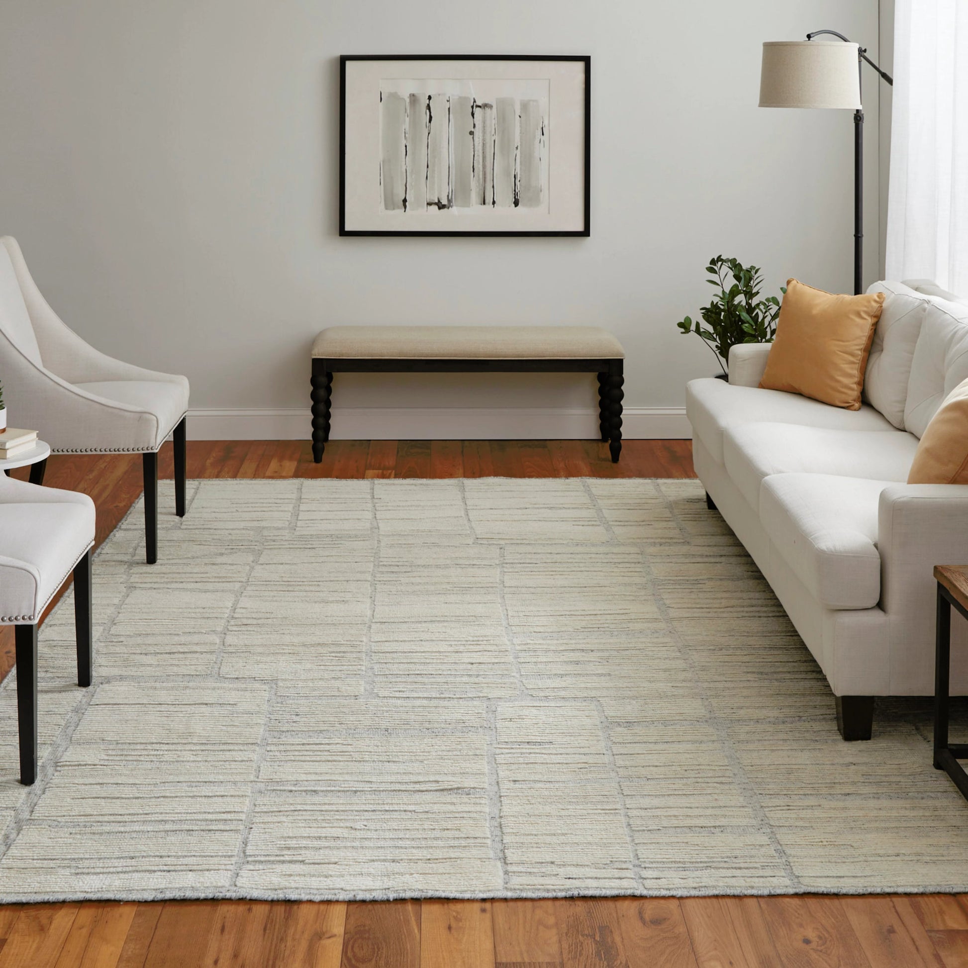 Bluff Rug - T22T6041 by Thom Felicia by Feizy Rugs in ivory. Made from wool in a unique style.
