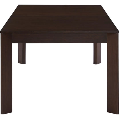 Hudson Extendable Dining Table by Greenington in black walnut. Made from 100% solid moso bamboo in a rustic style.