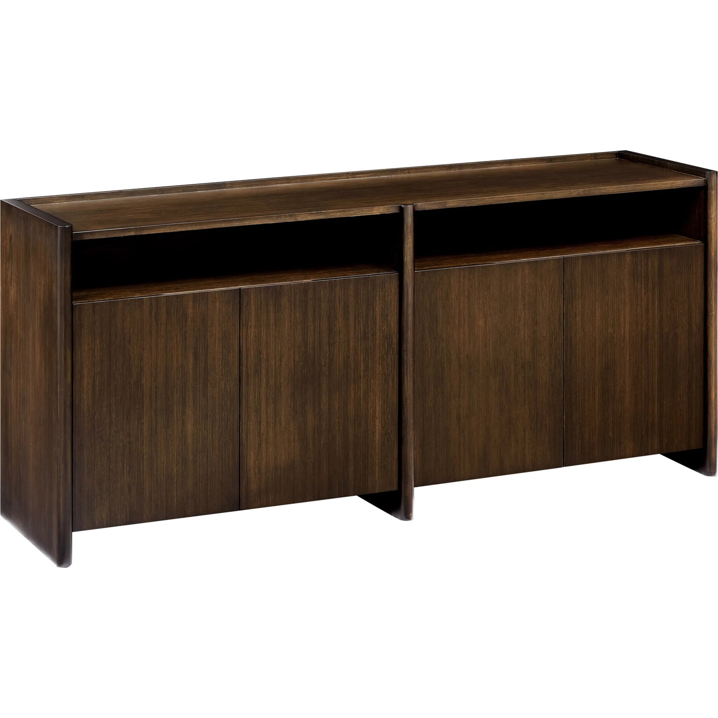 001 SI-2449212 | Primary Silo | Hudson Sideboard by Greenington in black walnut. Made from 100% solid moso bamboo in a rustic style.