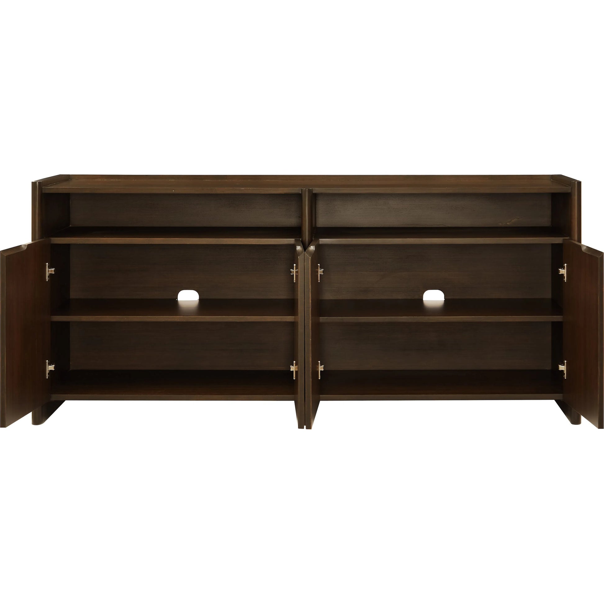 Hudson Sideboard by Greenington in black walnut. Made from 100% solid moso bamboo in a rustic style.