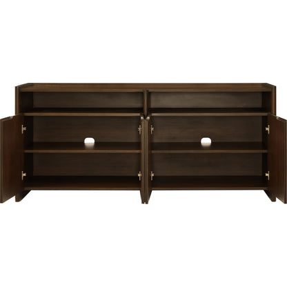 Hudson Sideboard by Greenington in black walnut. Made from 100% solid moso bamboo in a rustic style.