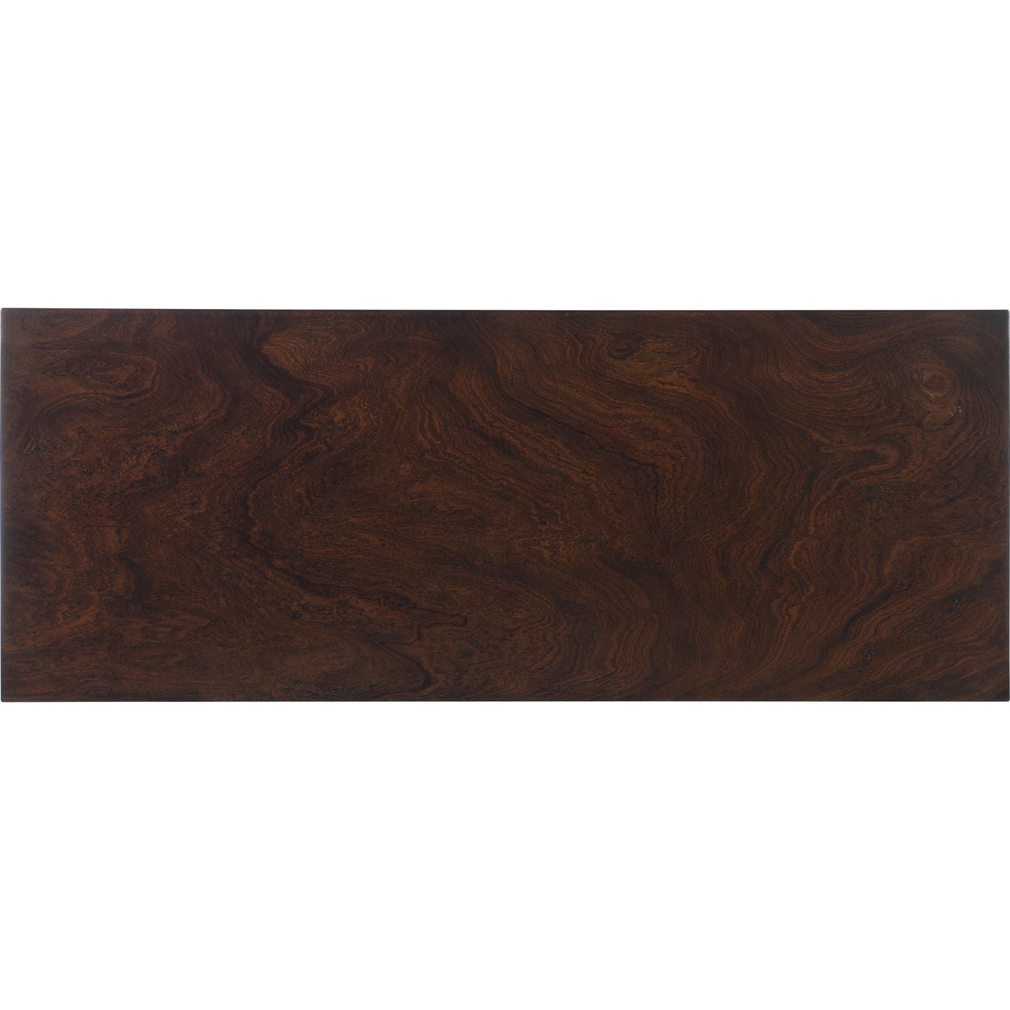 002 SI-1873146 | Additional Silo | Melange Estrella Three Drawer Chest by Hooker Furniture in dark wood. Made from swirl mahogany with glass, metal in a transitional style.
