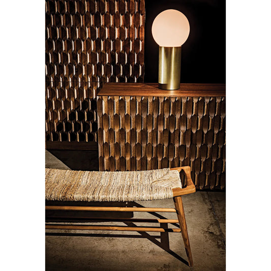 Alameda Hutch by Noir in dark walnut. Made from walnut in a eclectic & global style.