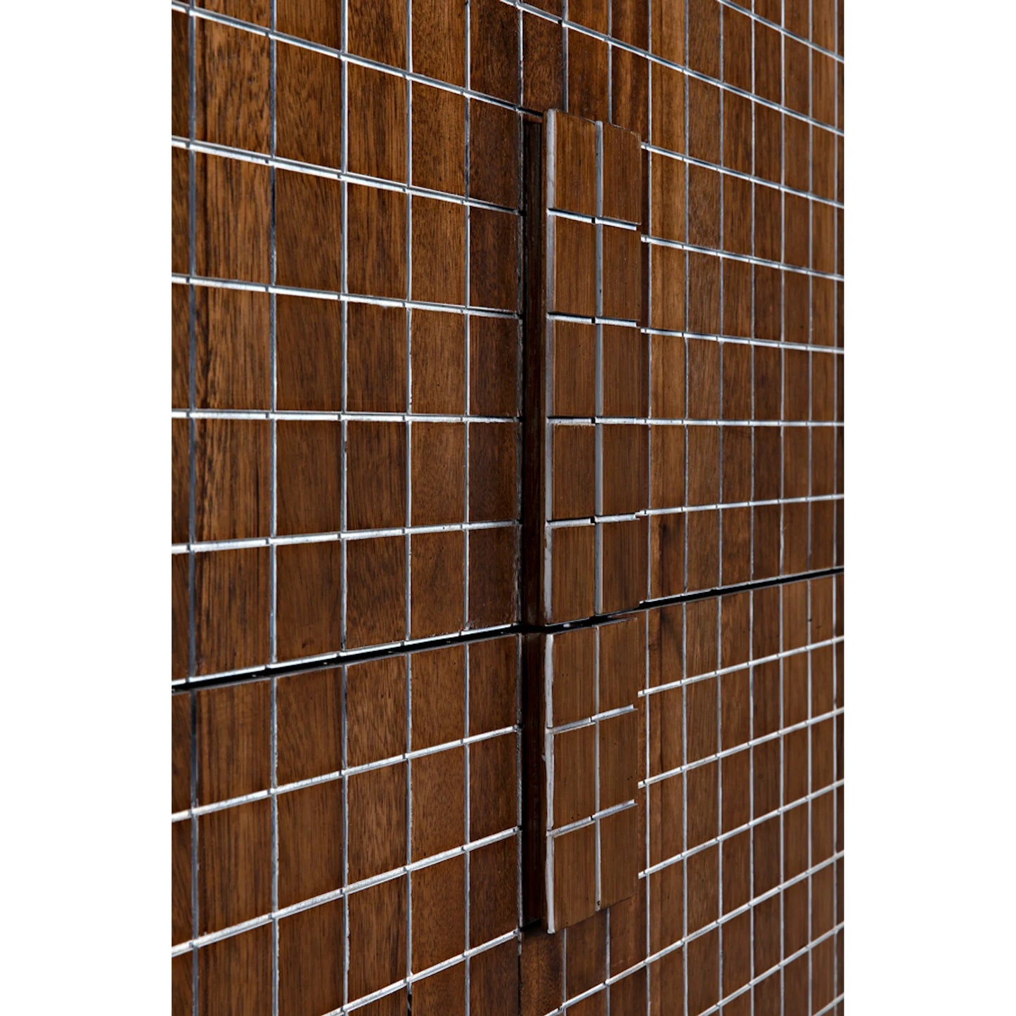 013 SI-1956834 | Closeup | Clash Hutch by Noir in dark walnut. Made from walnut in a cottage & farmhouse style.