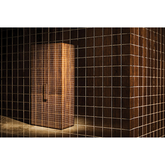 Clash Hutch by Noir in dark walnut. Made from walnut in a cottage & farmhouse style.