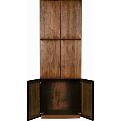 Lucas Hutch by Noir in dark walnut. Made from walnut in a modern style.