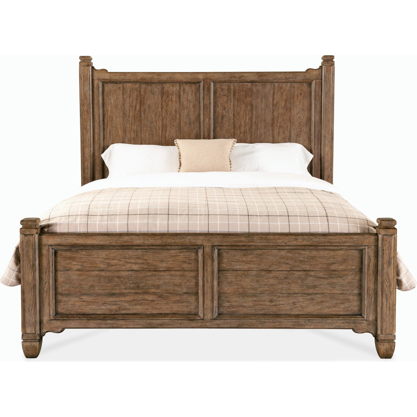 004 SI-2185816 | Additional Silo | Americana King Panel Bed by Hooker Furniture. Made from oak veneers in a modern style.