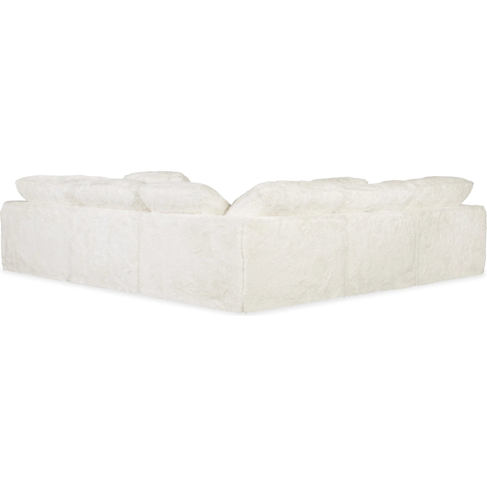 Barefoot 5-Seat Sectional by Hooker Furniture in white. Made from 100% polyester in a transitional style.