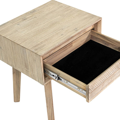 Gia 1 Drawer Nightstand by LH Imports. Made from acacia in a modern style.