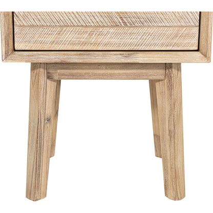 Gia 1 Drawer Nightstand by LH Imports. Made from acacia in a modern style.