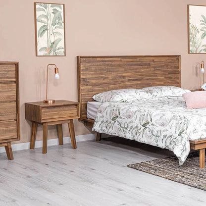 Gia 1 Drawer Nightstand by LH Imports. Made from acacia in a modern style.