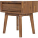 Gia 1 Drawer Nightstand by LH Imports. Made from acacia in a modern style.