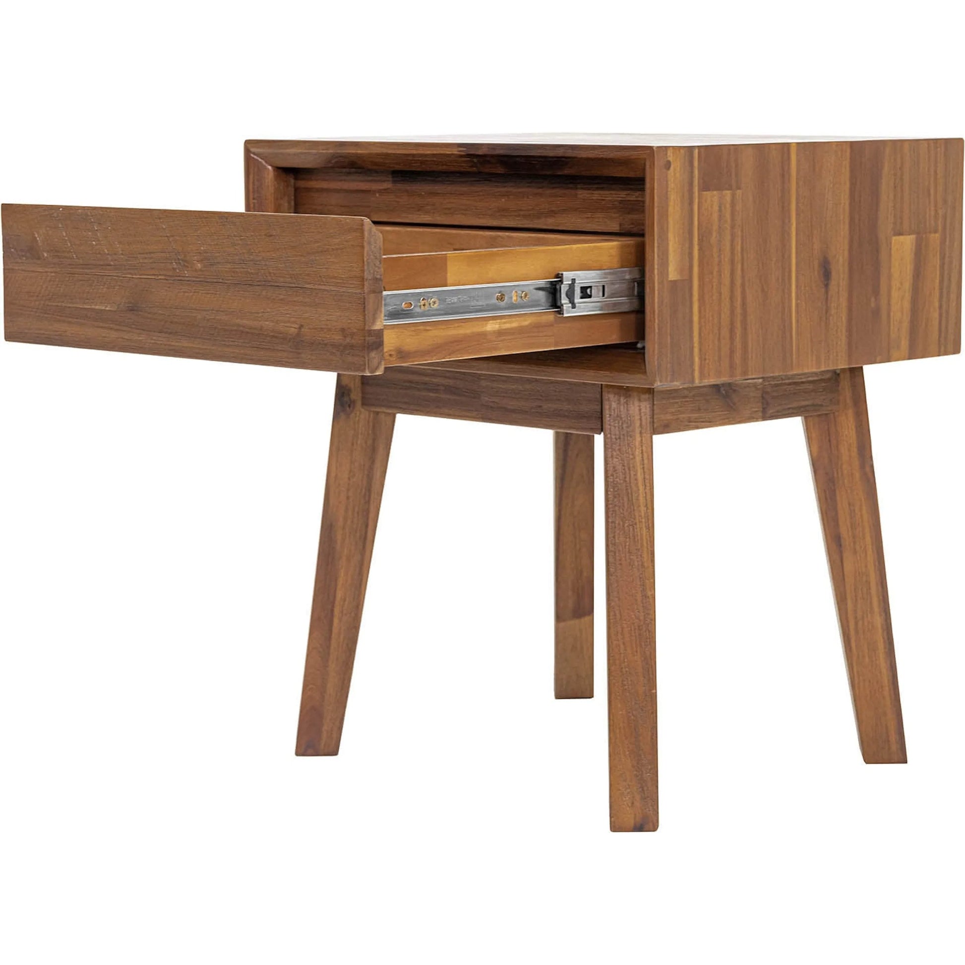 Gia 1 Drawer Nightstand by LH Imports. Made from acacia in a modern style.