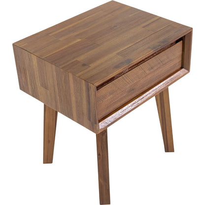 Gia 1 Drawer Nightstand by LH Imports. Made from acacia in a modern style.