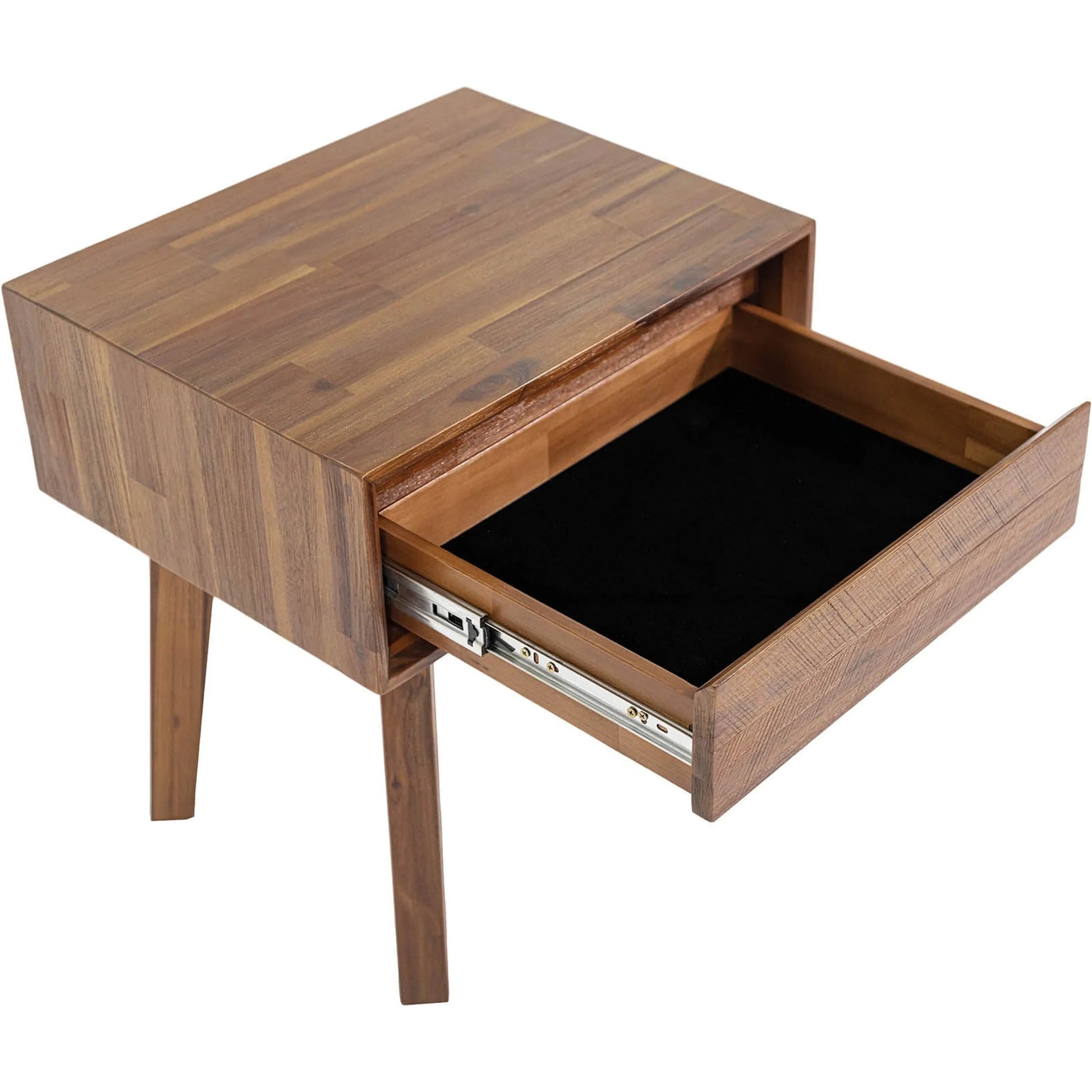 Gia 1 Drawer Nightstand by LH Imports. Made from acacia in a modern style.