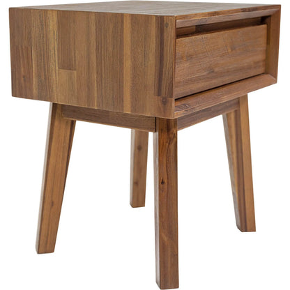 Gia 1 Drawer Nightstand by LH Imports. Made from acacia in a modern style.