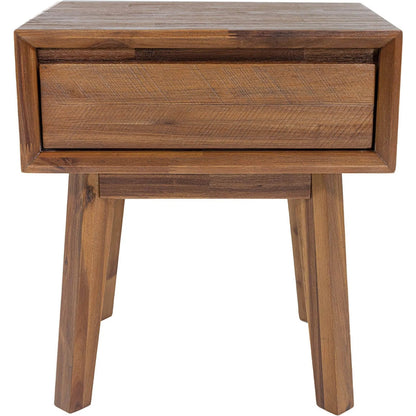 Gia 1 Drawer Nightstand by LH Imports. Made from acacia in a modern style.