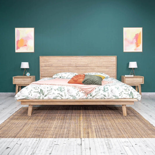 Gia Bed by LH Imports. Made from solid acacia, plywood in a unique style.