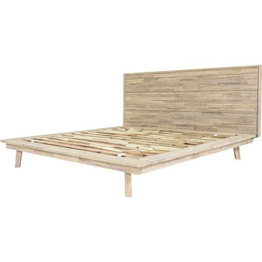 Gia Bed by LH Imports in light driftwood and grey wash. Made from unique in a unique style.