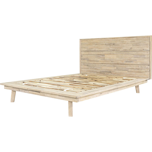 Gia Bed by LH Imports in light driftwood and grey wash. Made from unique in a unique style.