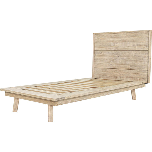 Gia Bed by LH Imports in light driftwood and grey wash. Made from unique in a unique style.