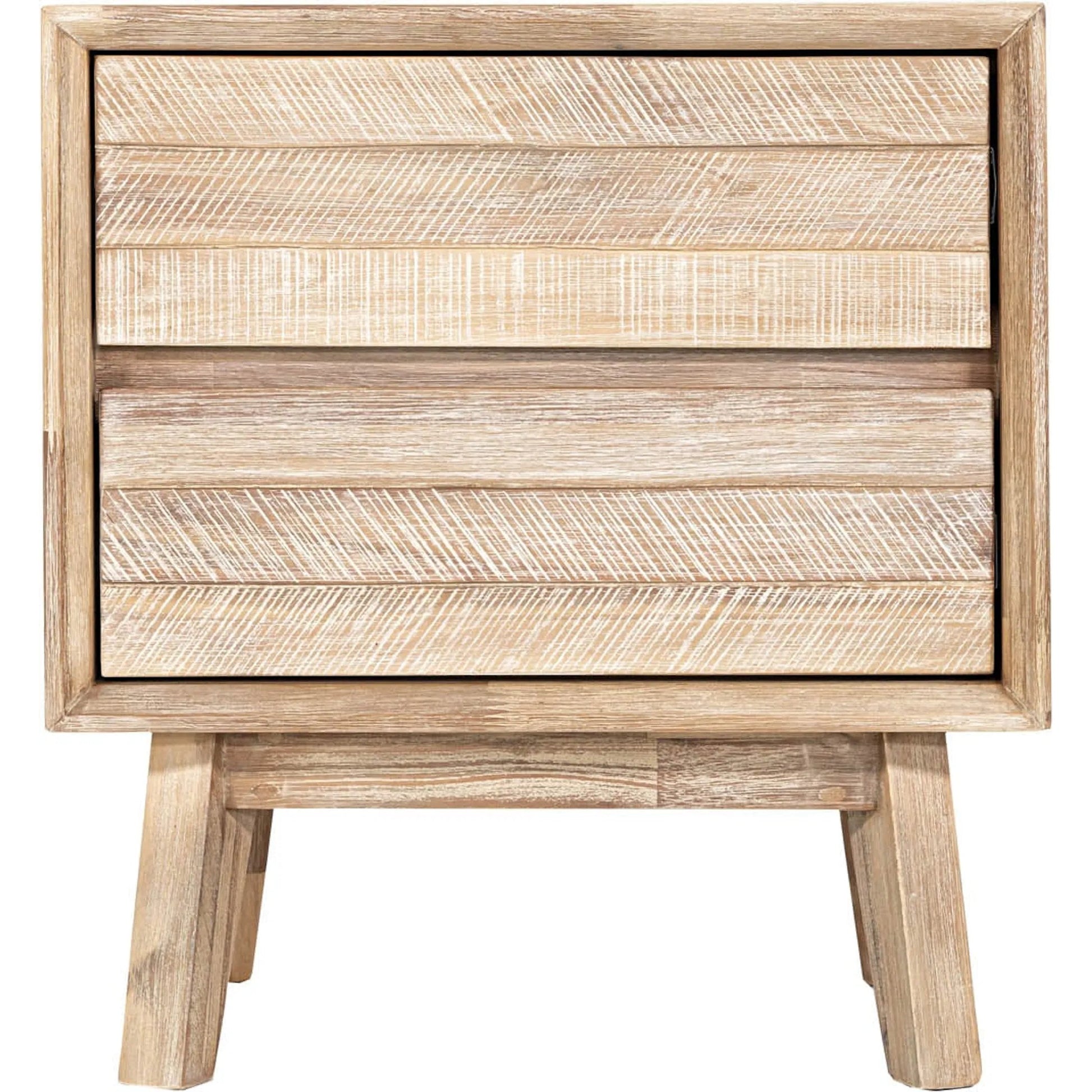 Gia Nightstand by LH Imports in light brown, gray. Made from acacia in a modern style.