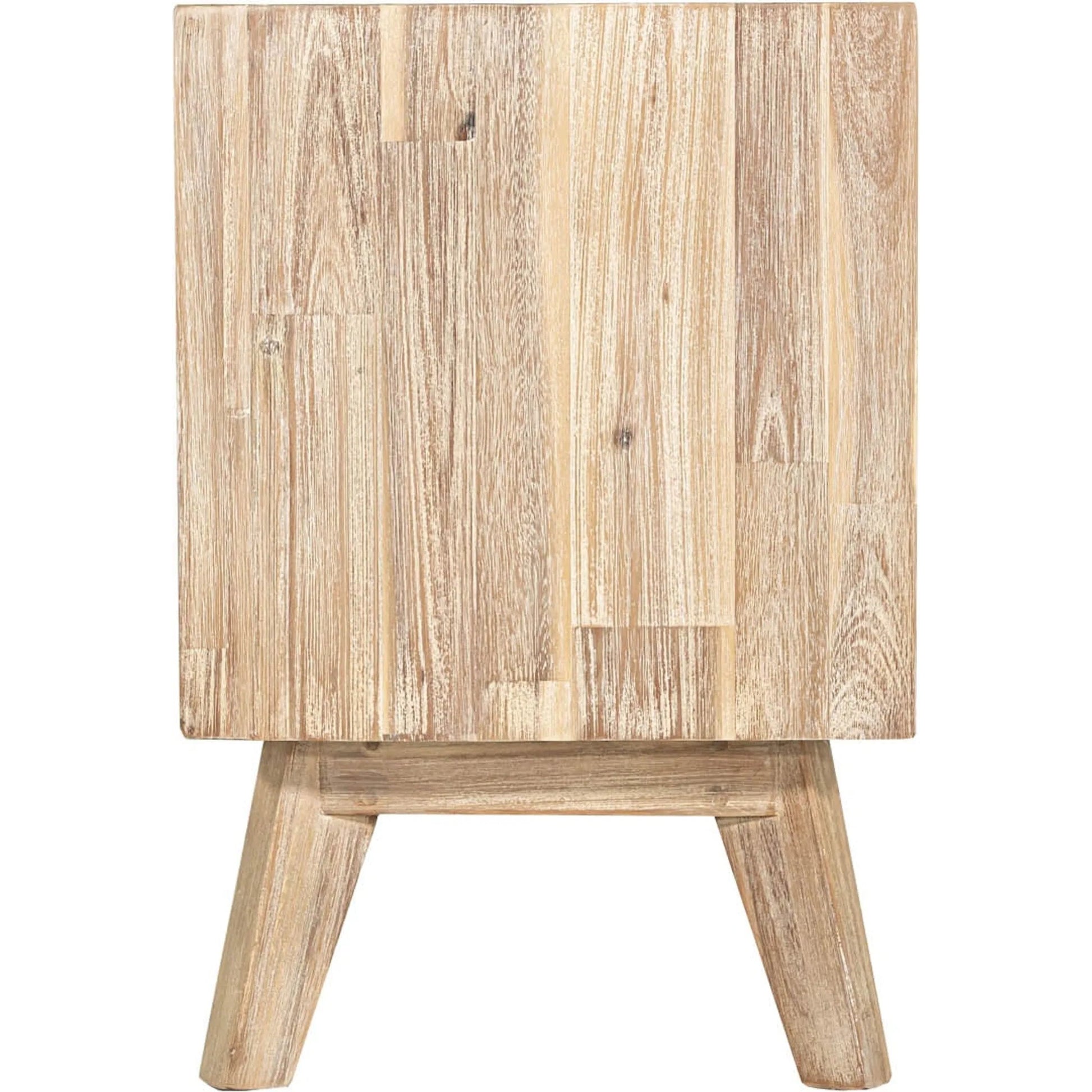 Gia Nightstand by LH Imports in light brown, gray. Made from acacia in a modern style.