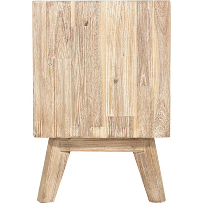 Gia Nightstand by LH Imports in light brown, gray. Made from acacia in a modern style.