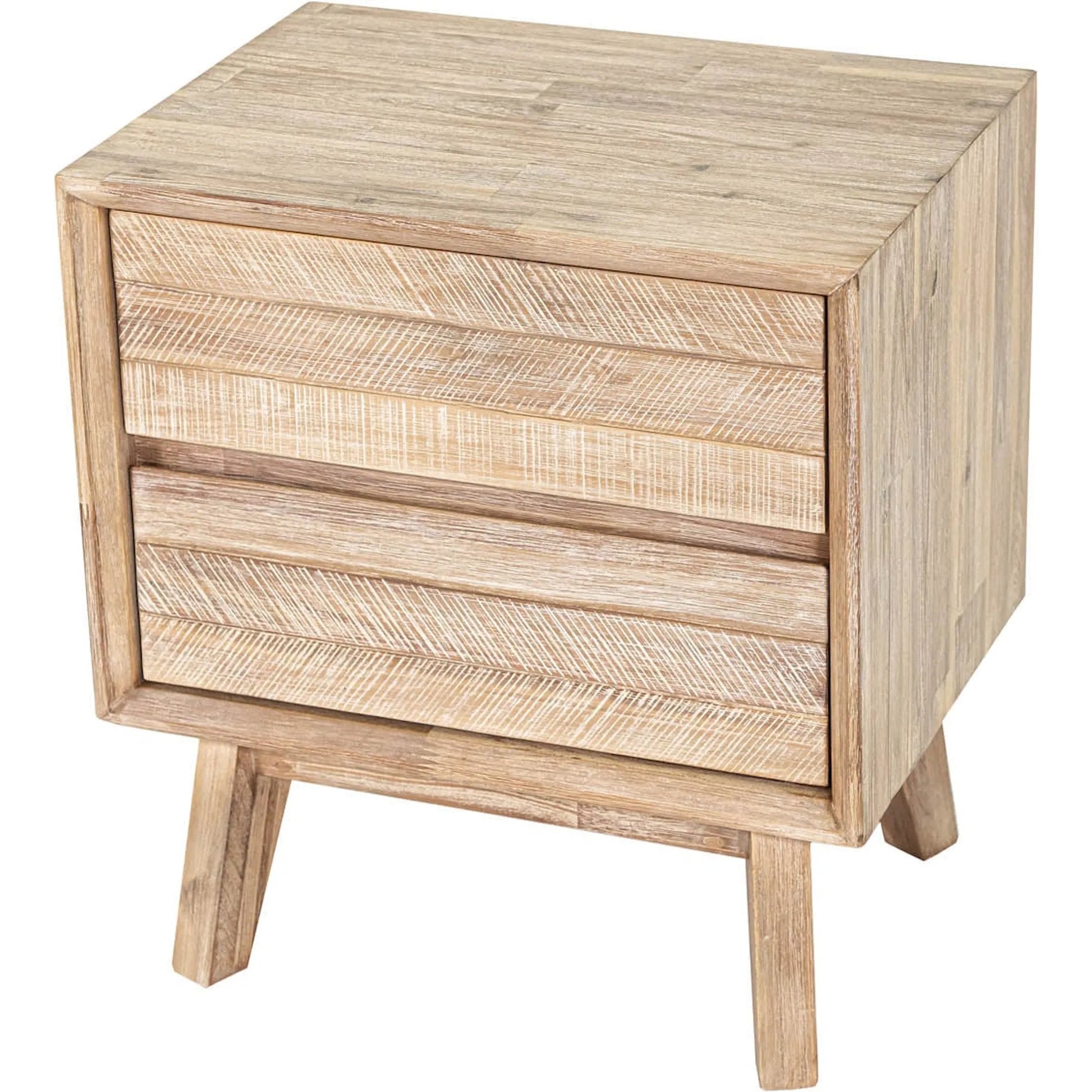 Gia Nightstand by LH Imports in light brown, gray. Made from acacia in a modern style.