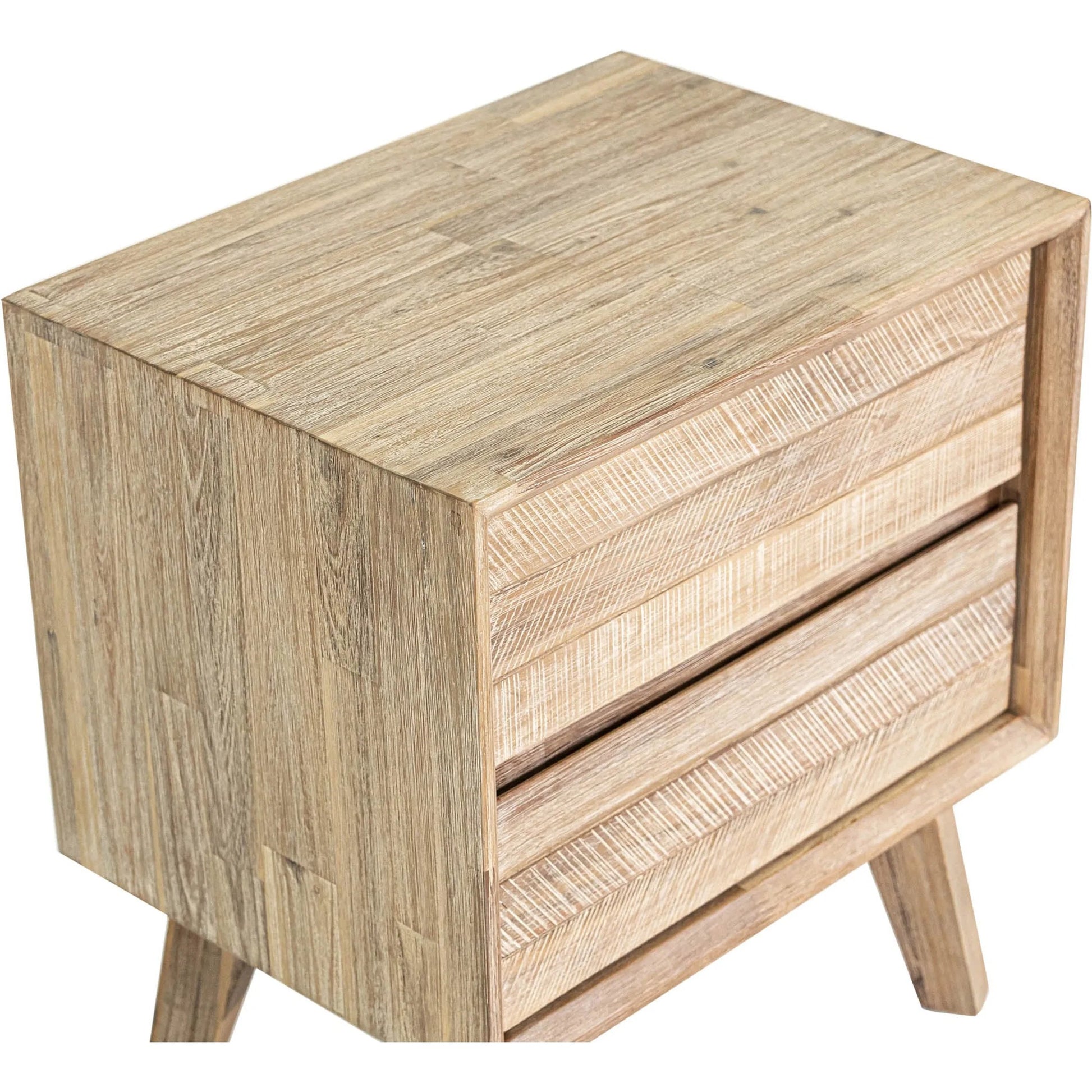 Gia Nightstand by LH Imports in light brown, gray. Made from acacia in a modern style.