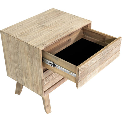 Gia Nightstand by LH Imports in light brown, gray. Made from acacia in a modern style.