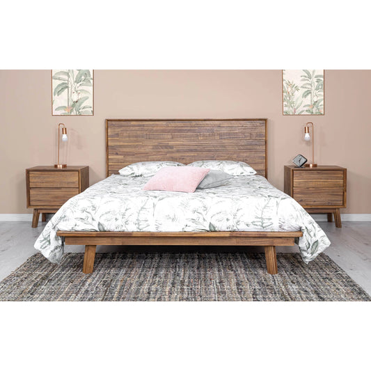 Gia 2 Drawer Nightstand by LH Imports in warm pecan. Made from unique in a transitional style.