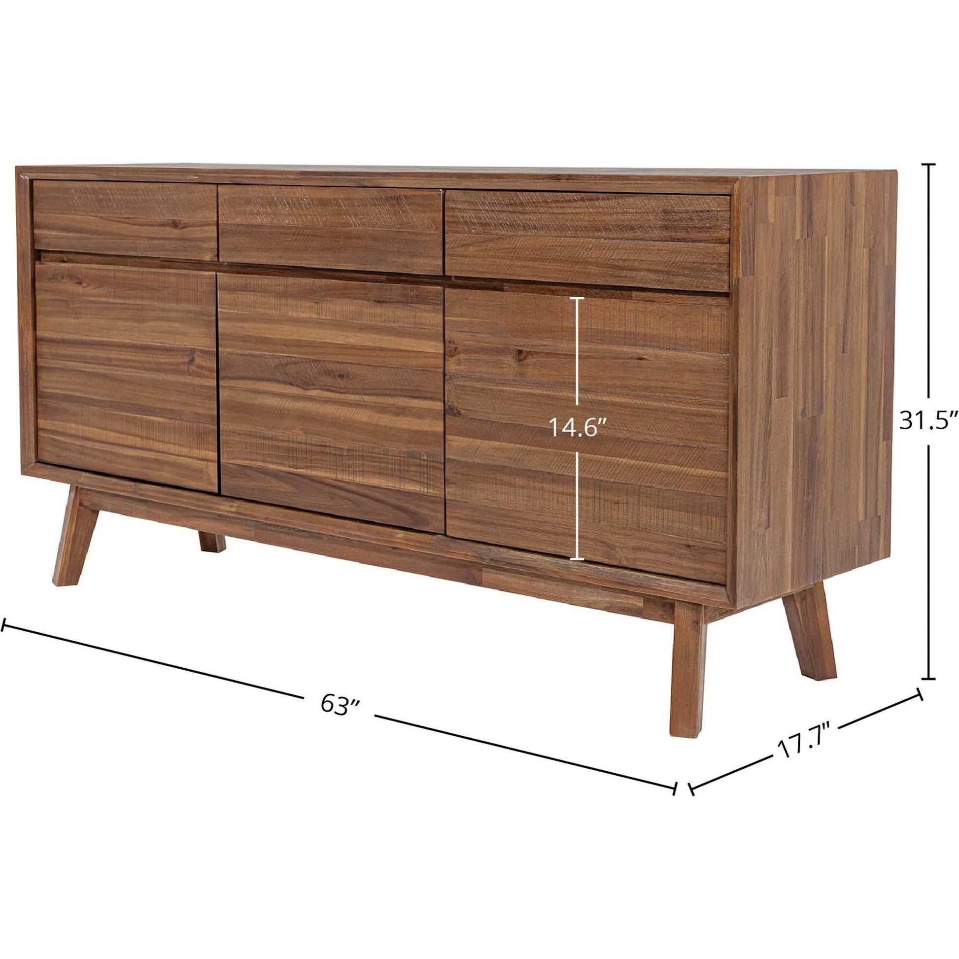 Gia Sideboard by LH Imports. Made from acacia in a modern style.