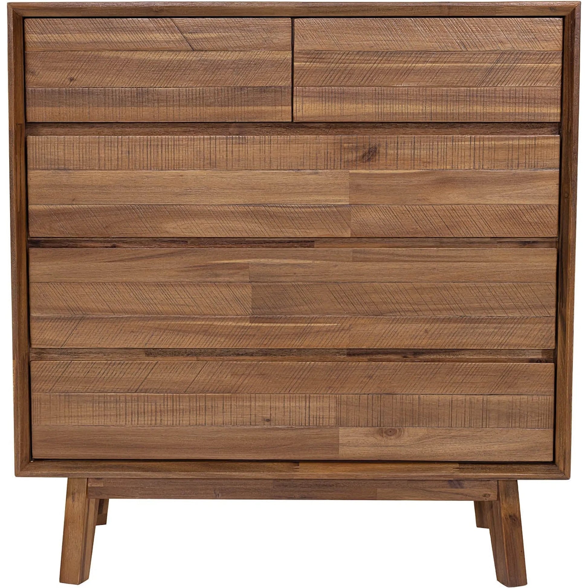 Gia 5 Drawer Chest by LH Imports in warm pecan. Made from unique in a transitional style.