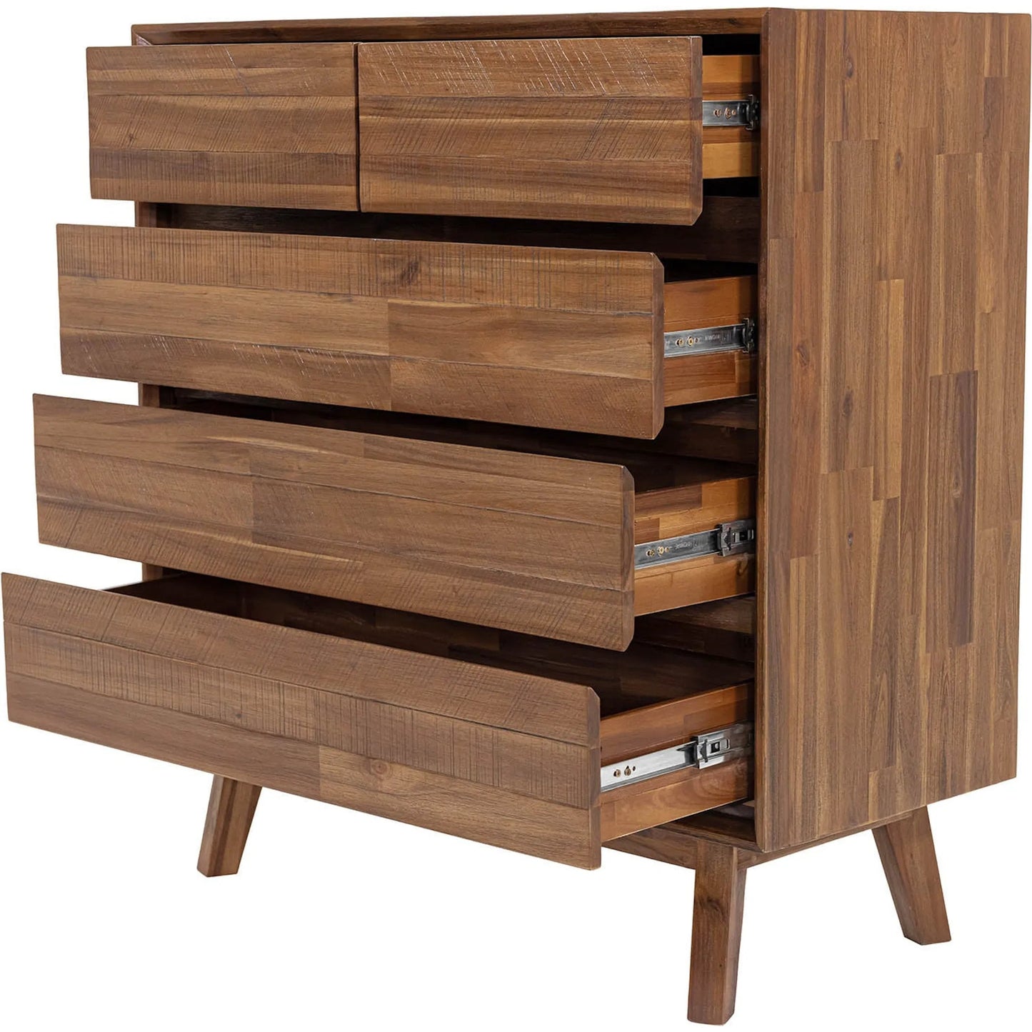 002 SI-2452811 | Additional Silo | Gia 5 Drawer Chest by LH Imports in warm pecan. Made from unique in a transitional style.