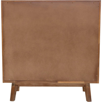 Gia 5 Drawer Chest by LH Imports in warm pecan. Made from unique in a transitional style.