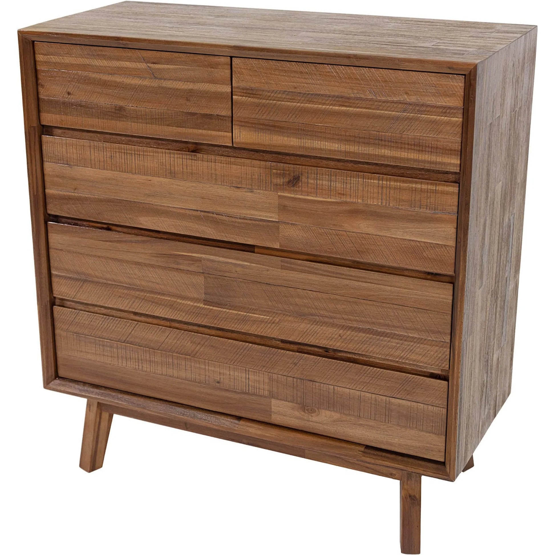 Gia 5 Drawer Chest by LH Imports in warm pecan. Made from unique in a transitional style.