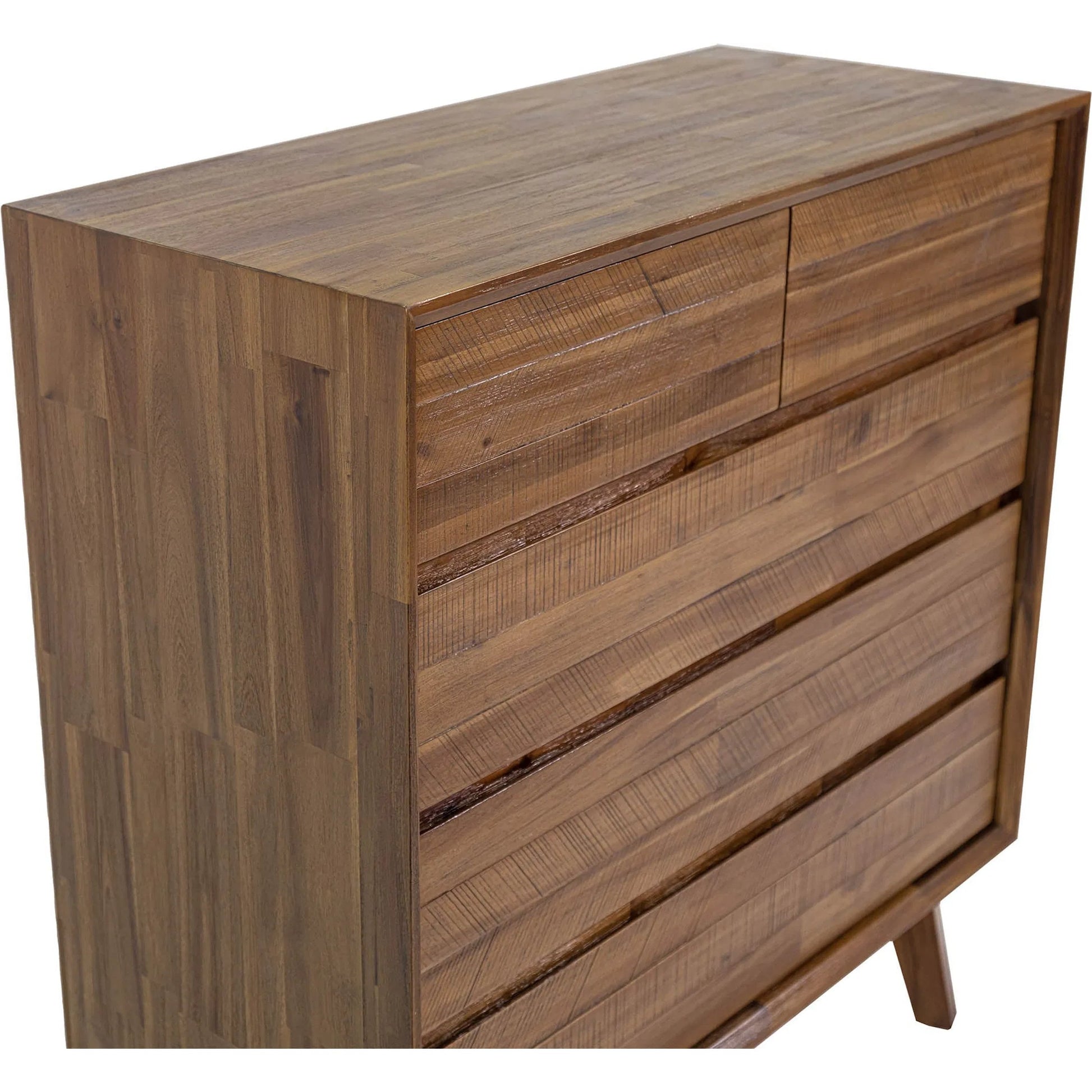 Gia 5 Drawer Chest by LH Imports in warm pecan. Made from unique in a transitional style.